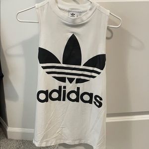 White Adidas tank top